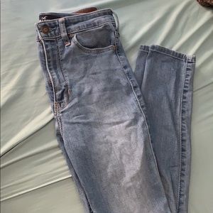 hollister super skinny high rise jeans